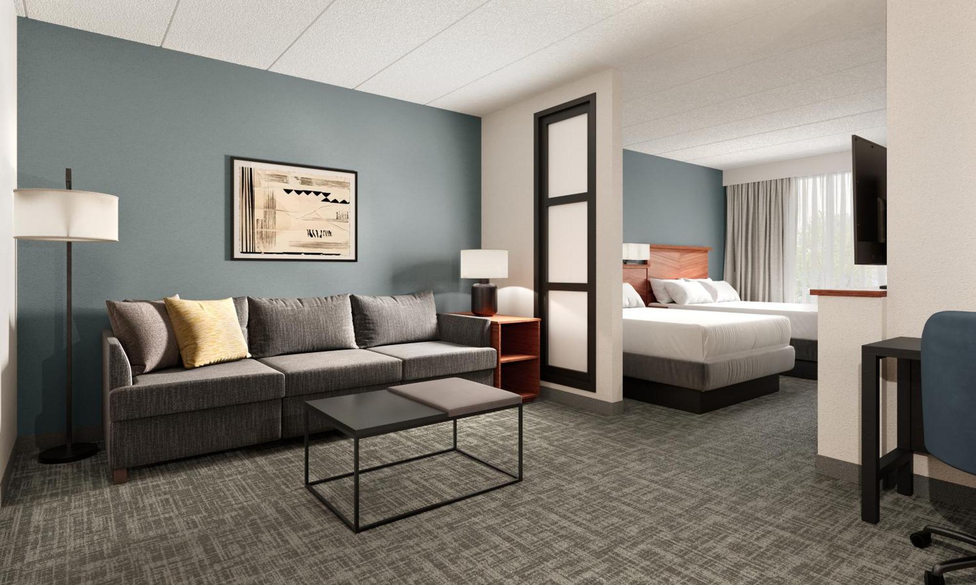 Double Suite with Two Double Beds and Sofa Bed